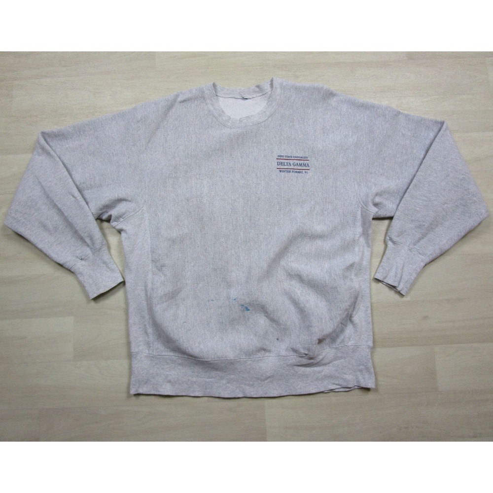 Vintage 90s Ohio State Delta Gamma Sweatshirt (XL) '95 Winter Formal Sorority